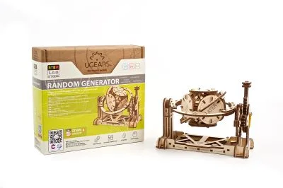 Ugears Генератор на числа-STEM 3Д модел-Дърво -70146