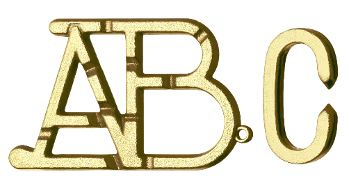 Hanayama Mini Huzzle Cast ABC*- злато