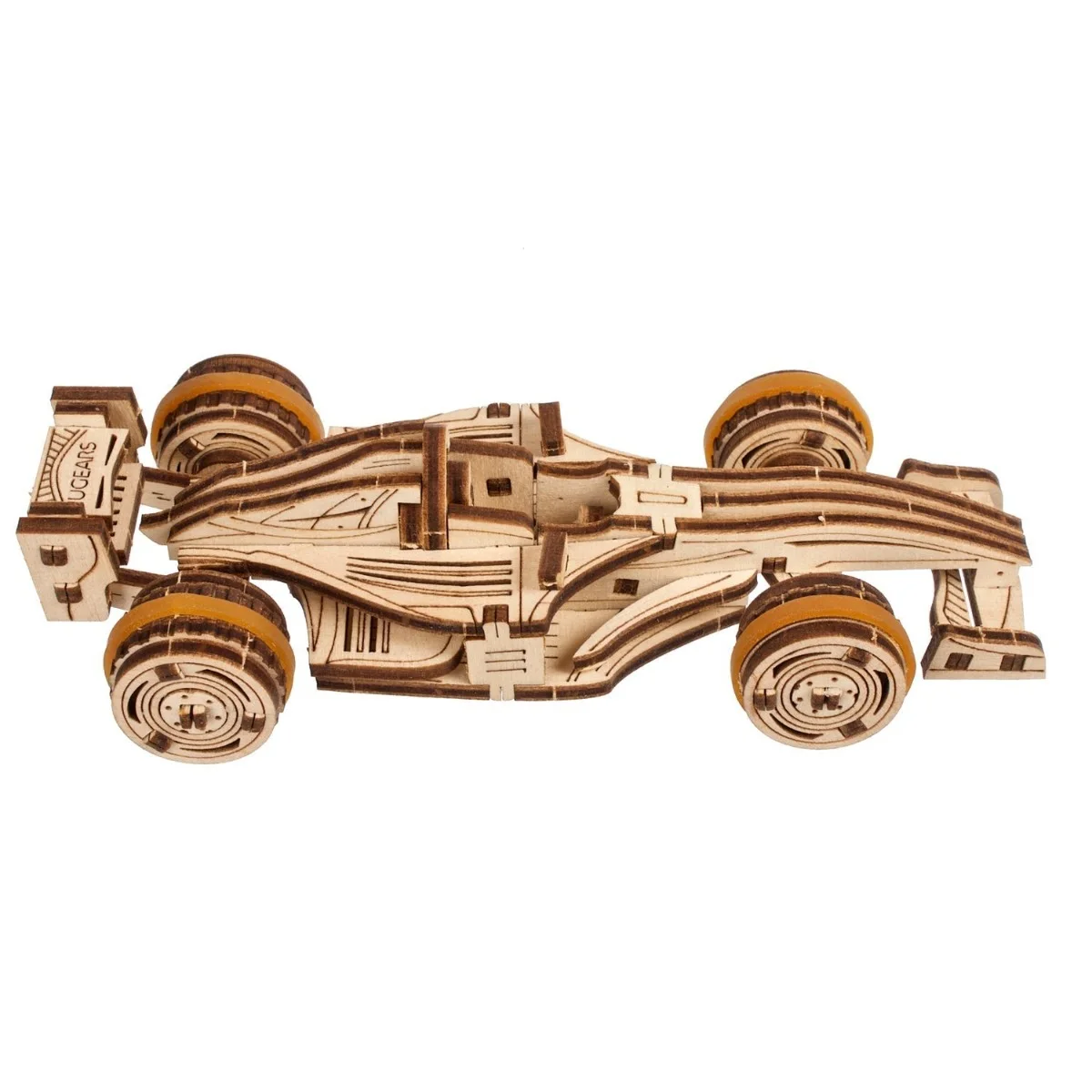 Ugears Compact Racer-Състезателен Автомобил - 3Д дървен механичен модел