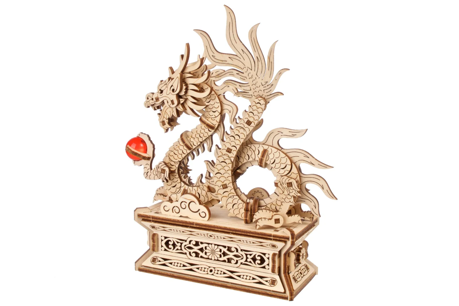 Ugears Wood Dragon Дракон-3Д пъзел- Механичен модел-Дърво - 70259