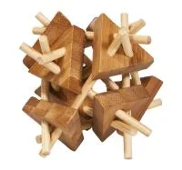 Fridolin 3D Логически Бамбуков Пъзел***-Sticks with Triangles -17160