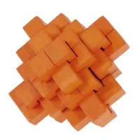 Fridolin 3D Логически Бамбуков Пъзел****-Orange Pineapple -17182
