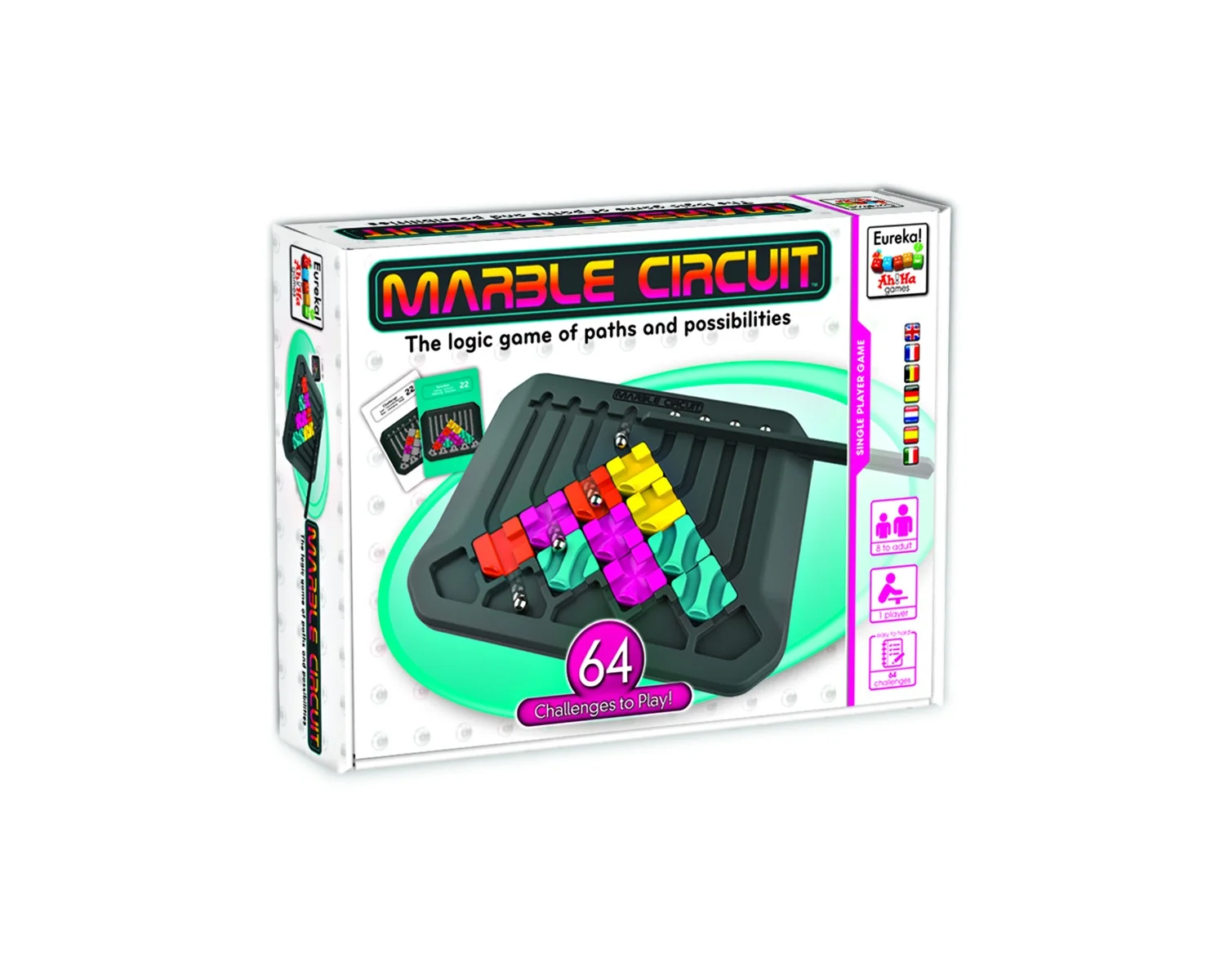 Ah!Ha Marble Circuit - 64 предизвикателства с мраморни топчета