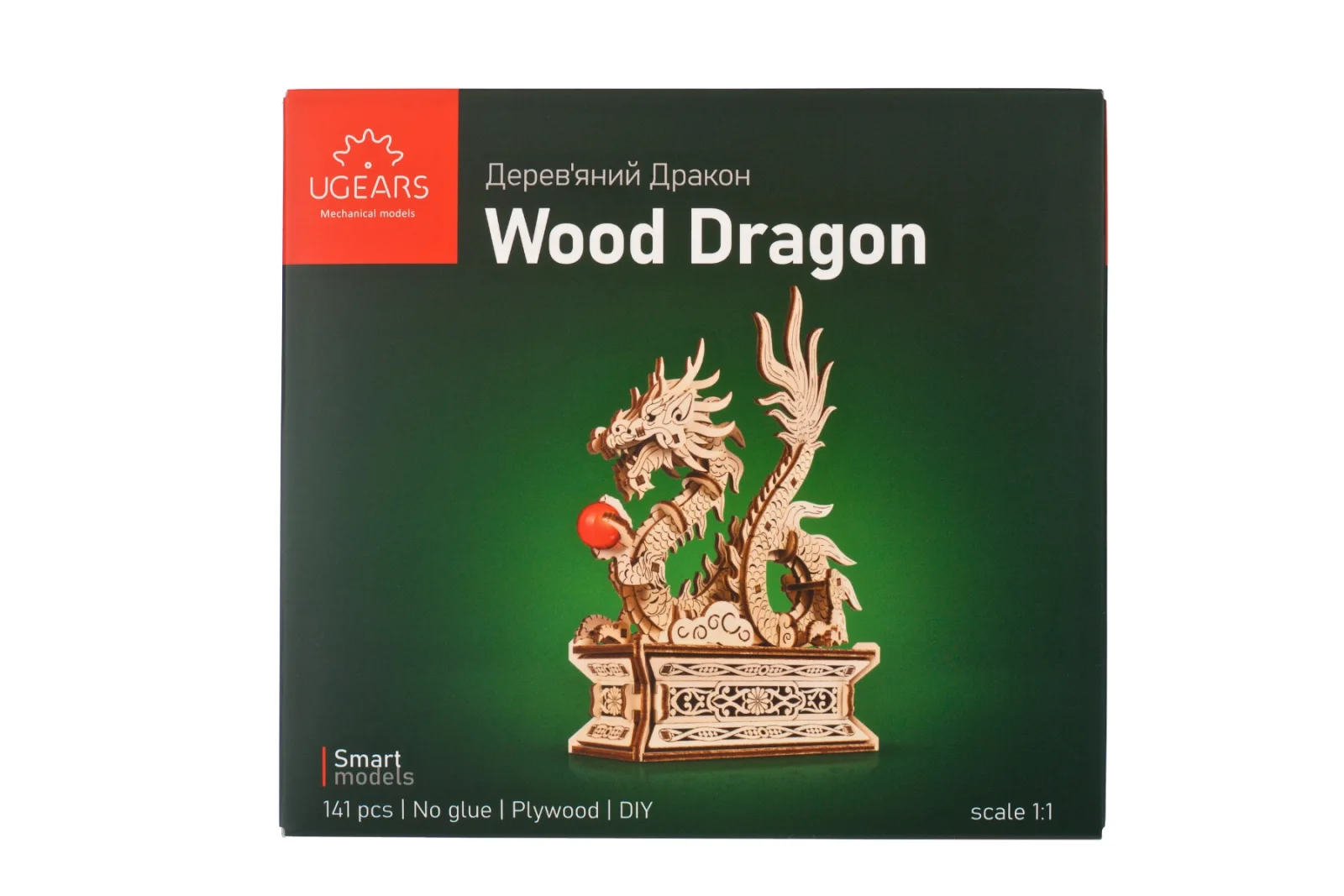 Ugears Wood Dragon Дракон-3Д пъзел- Механичен модел-Дърво&nbsp;- 70259