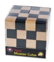 Fridolin 3D Дървен Логически пъзел Master Cube - натур/черно -17191
