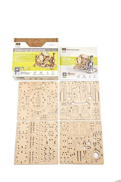 Ugears Генератор на числа-STEM 3Д модел-Дърво&nbsp;-70146