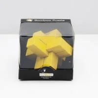 Fridolin 3D Логически Бамбуков Пъзел****-Yellow Block Cross -17188