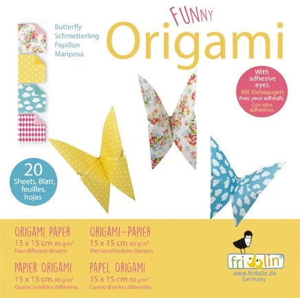 Fridolin Оригами-ПЕПЕРУДА-20 листа,15х15см -11313