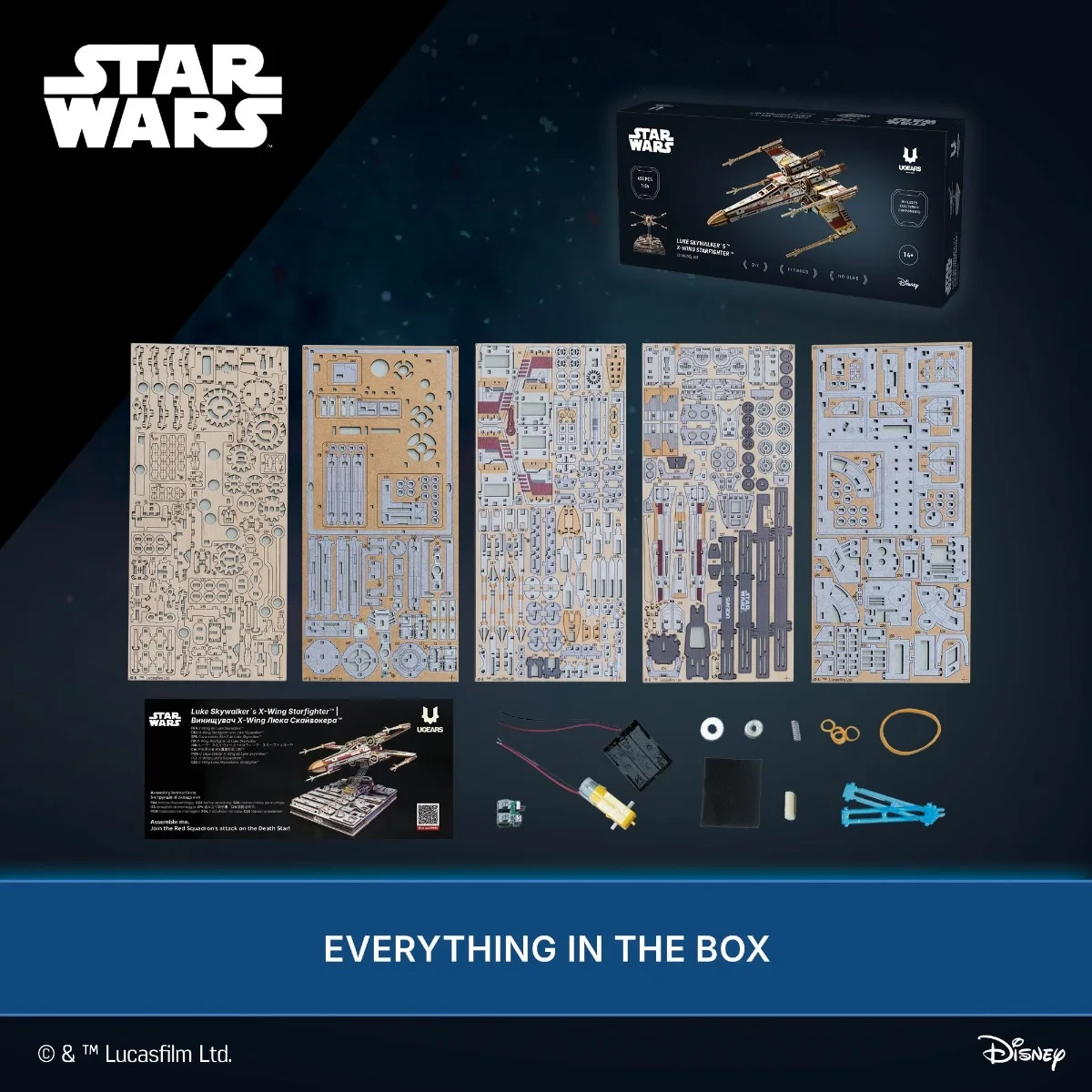 Ugears Star Wars Luke Skywalker&rsquo;s X-Wing Starfighter&trade;-70269