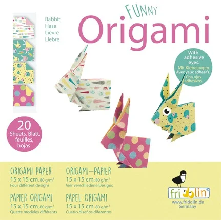 Fridolin Оригами-ЗАЙЧЕ-20 листа,15х15см -11319