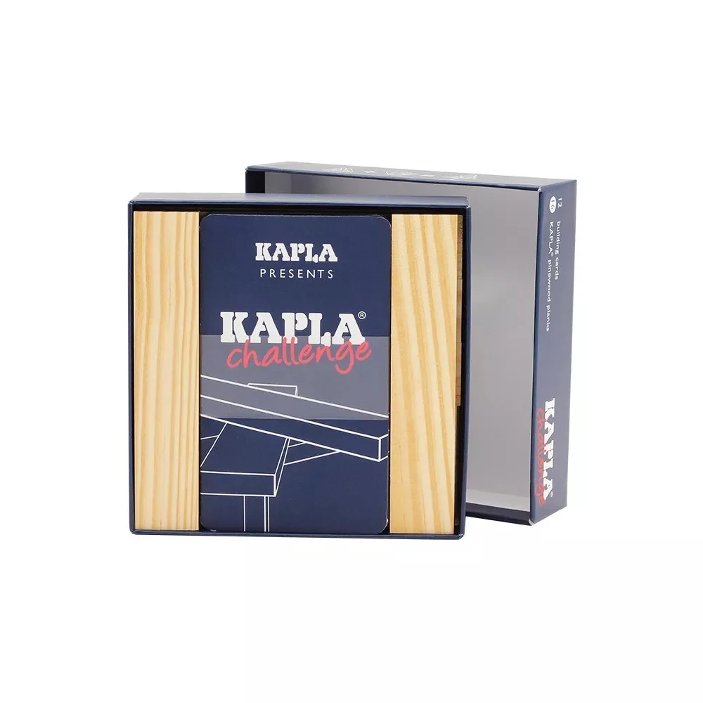 KAPLA&reg; Challenge-16 планки,12 карти-предизвикателства