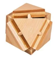 Fridolin 3D Логически Бамбуков Пъзел****- Magic Trianglebox -17155