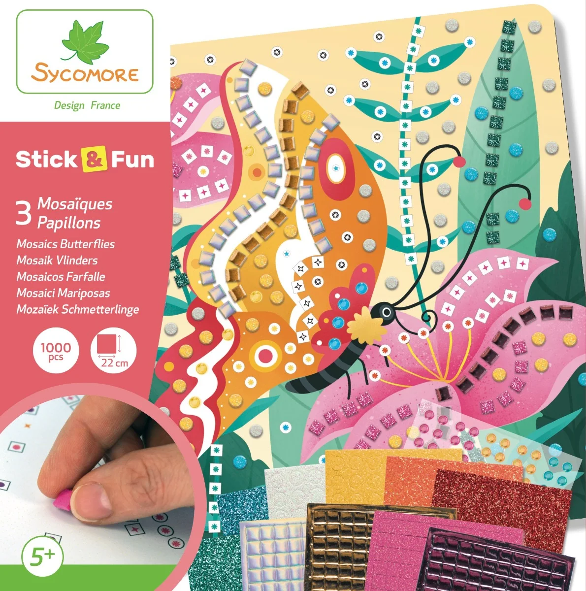 Sycomore Stick'N Fun-S-Мозайки и мъниста-Пеперуди-5y+