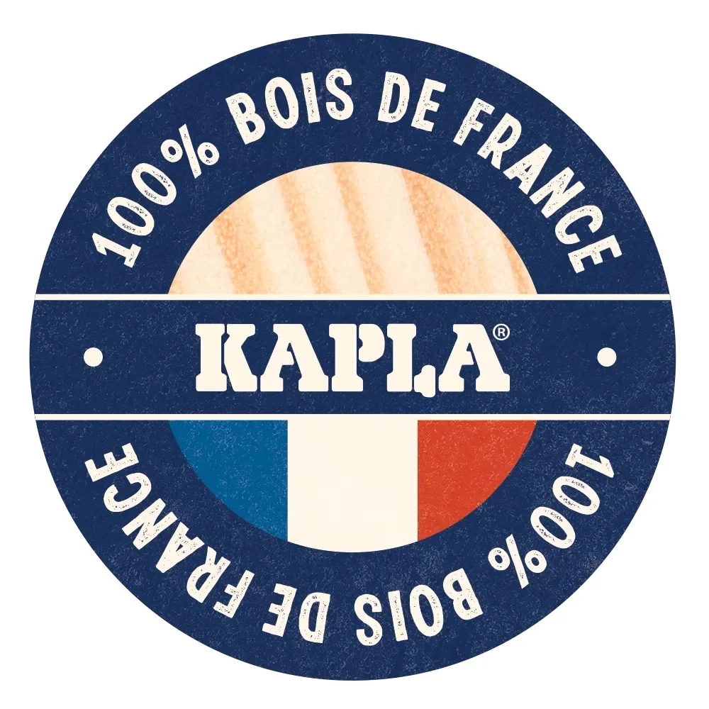 KAPLA&reg; 200 дървени елемента в красива картонена кутия-натурално
