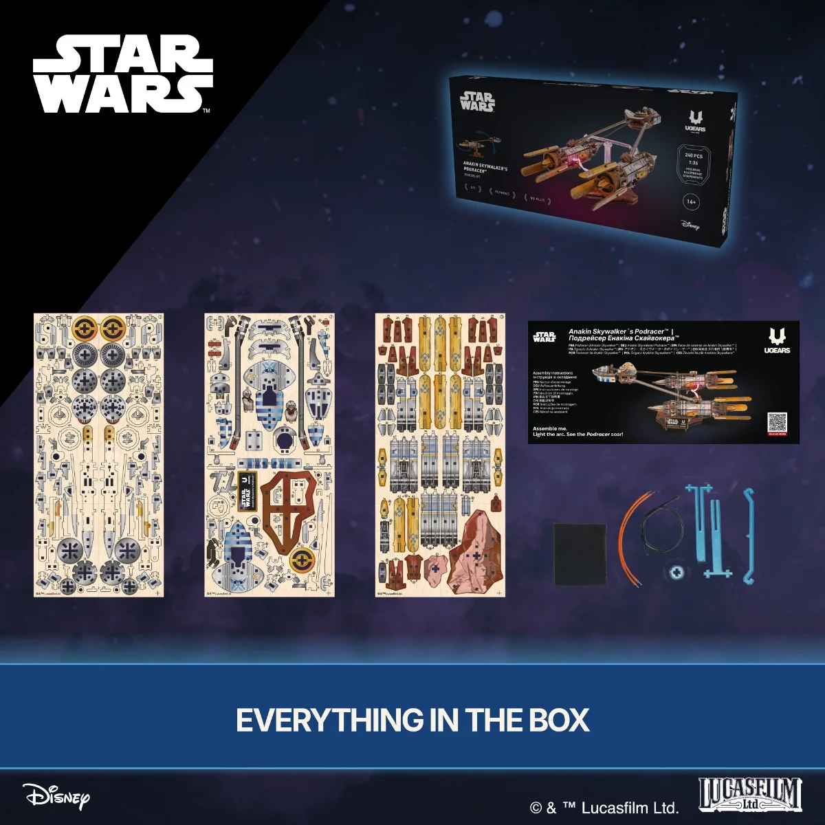 Ugears Star Wars Anakin Skywalker&rsquo;s Podracer&trade;-70273