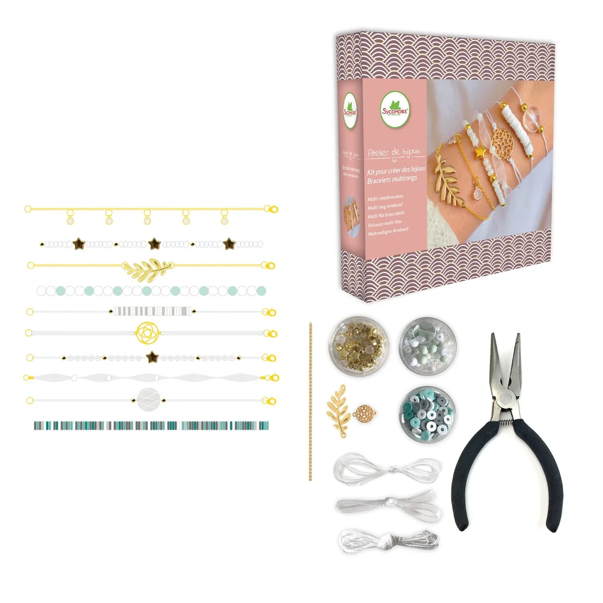 Sycomore Atelier за бижута- Гривни с перлички, мъниста и висулки