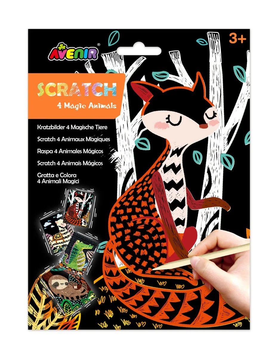 Avenir Скреч рисунки-ЖИВОТНИ, формат А5 - CH221568