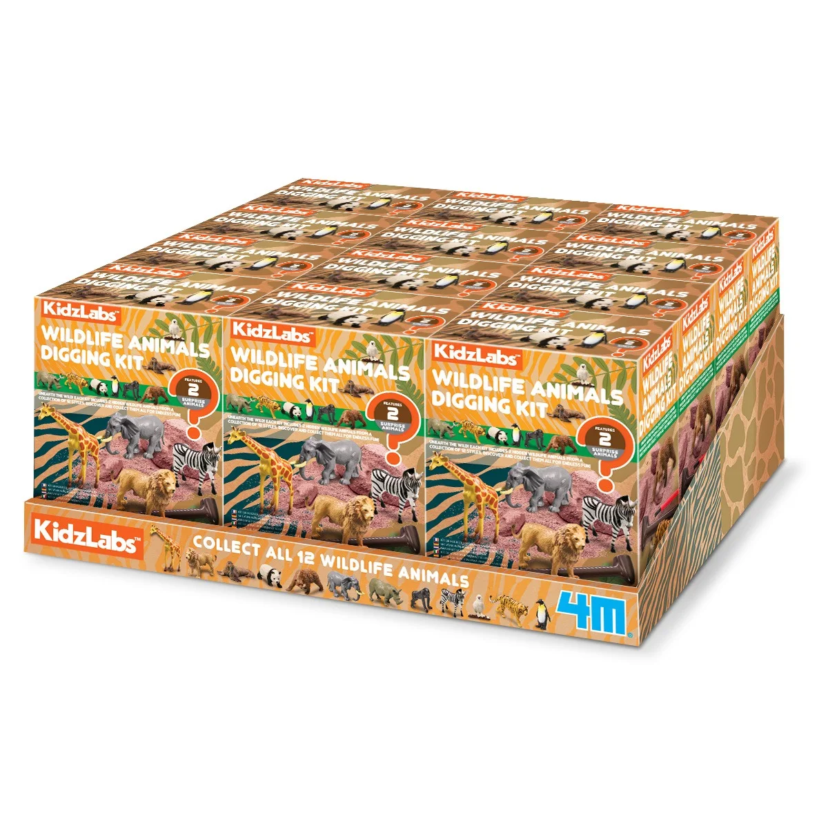 4m Kidzlabs Изкопай и Намери 2 Диви Животни&nbsp;изненада- 6 разновидности-03481