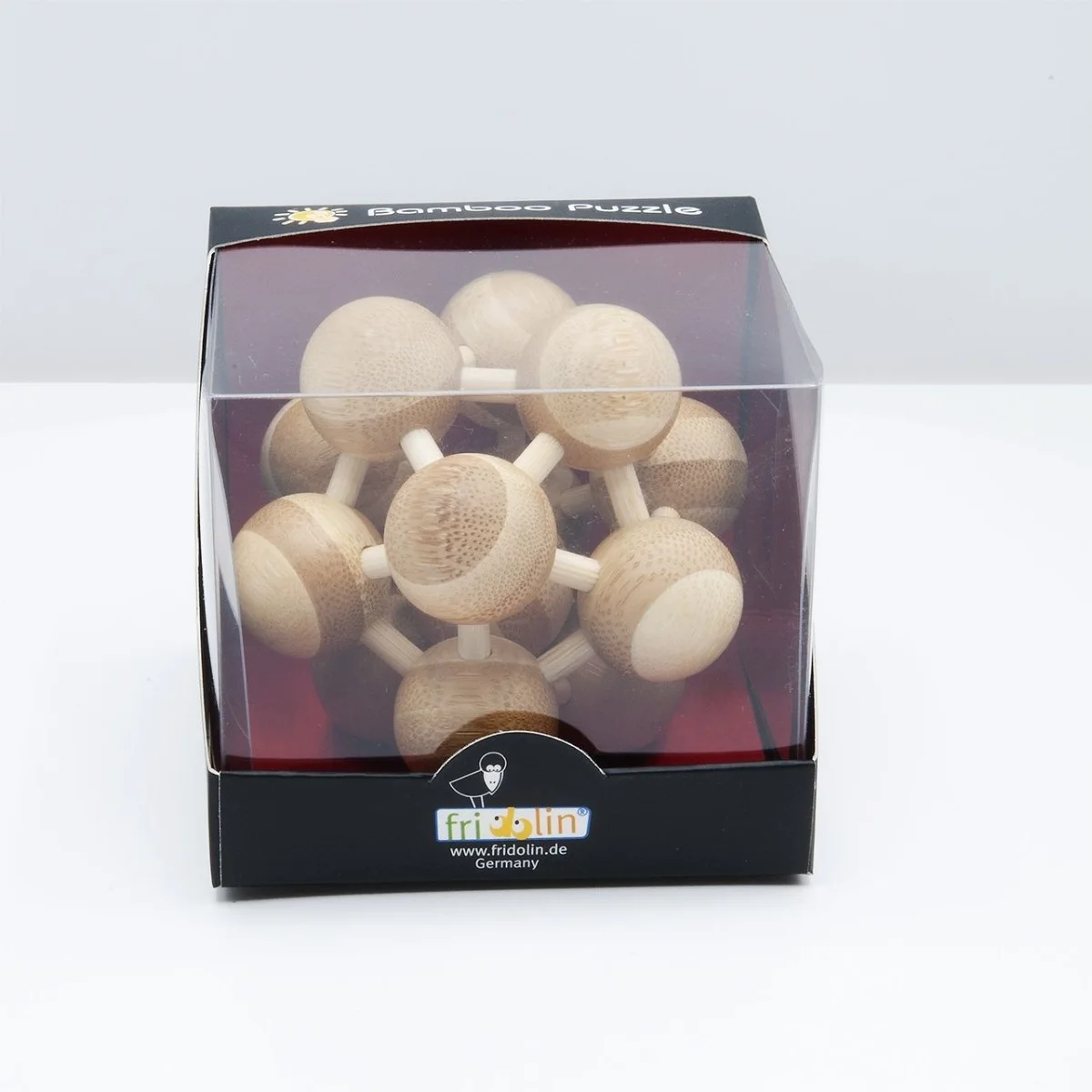 Fridolin 3D Логически Бамбуков Пъзел Atom*** - two colour -17459