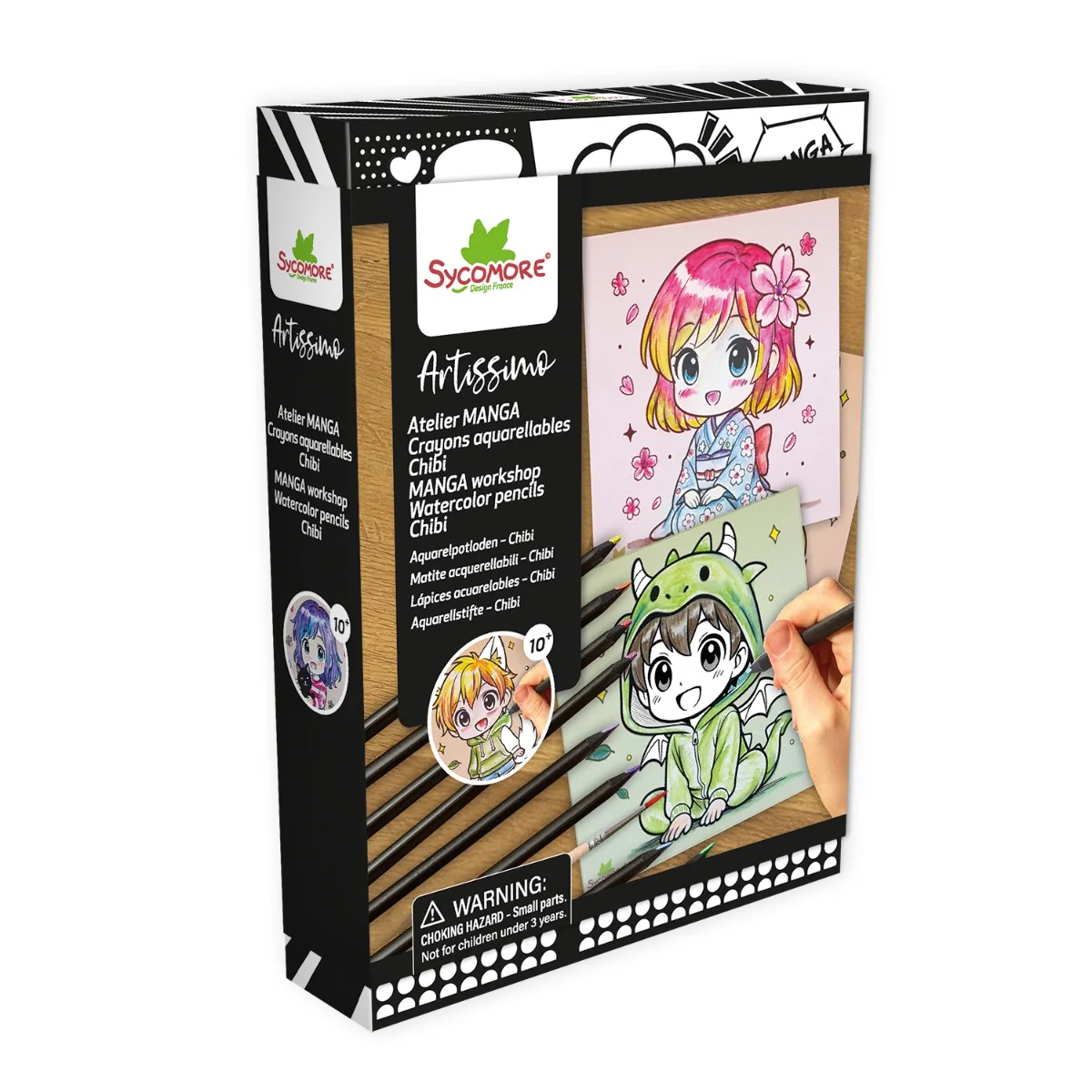 Sycomore Manga-S-Рисувам Манга-Chibi-с водни моливи