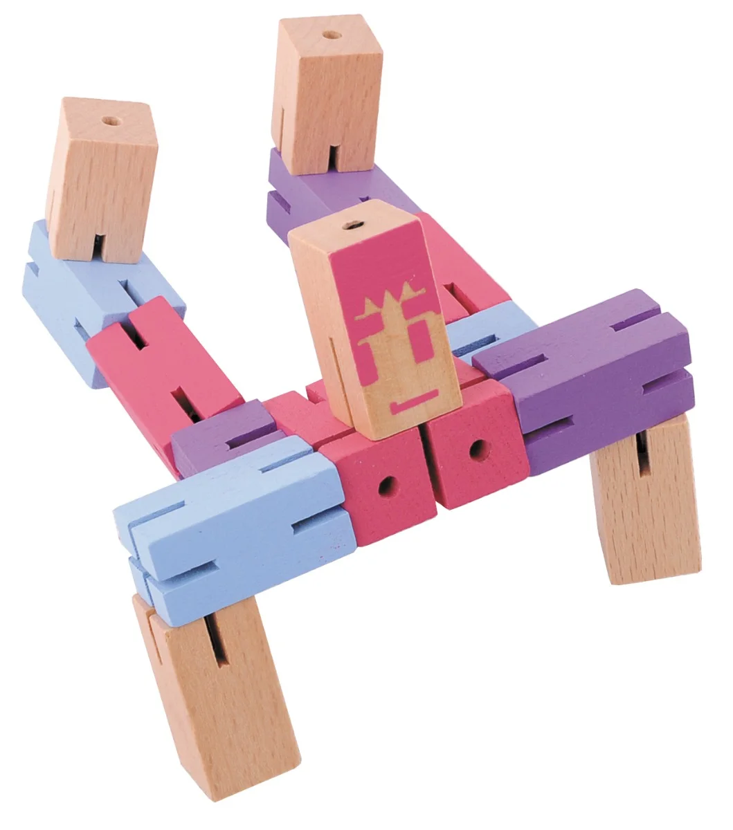 Fridolin 3D Дървен Логически пъзел -Кубче Конструктор*****Boy 3-17343