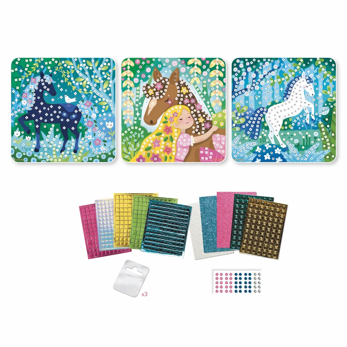 Sycomore Stick'N Fun-S-Мозайки и мъниста-Коне-5y+