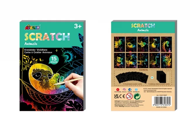 Avenir Мини скреч рисунки-Животни-CH211657