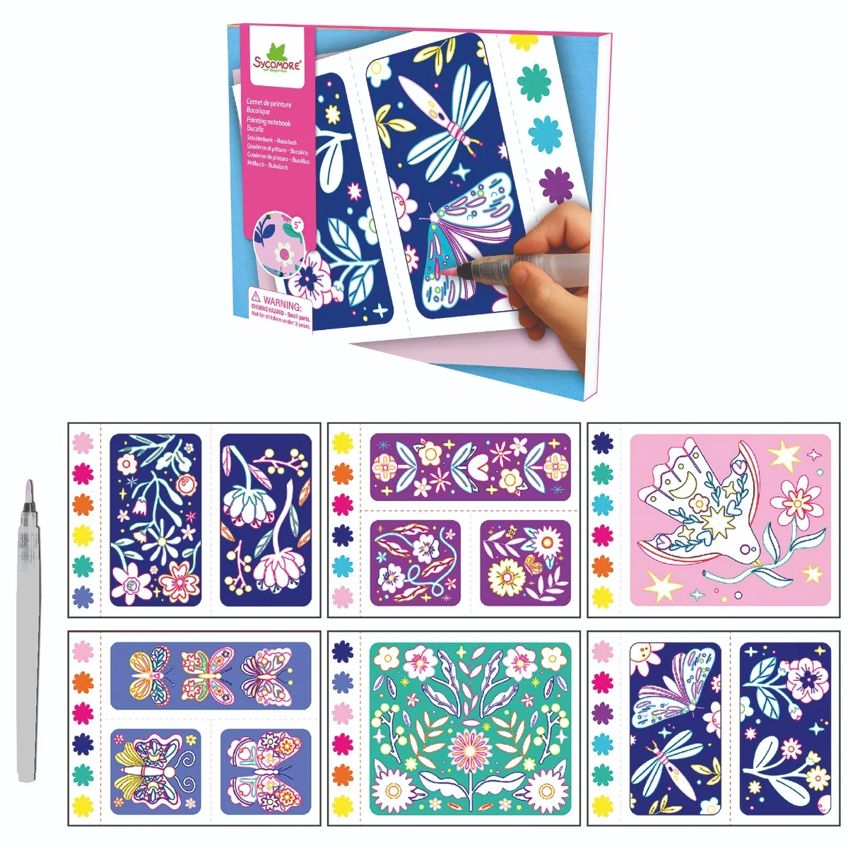 Sycomore Pockets-Книжка за оцветяване-Природа