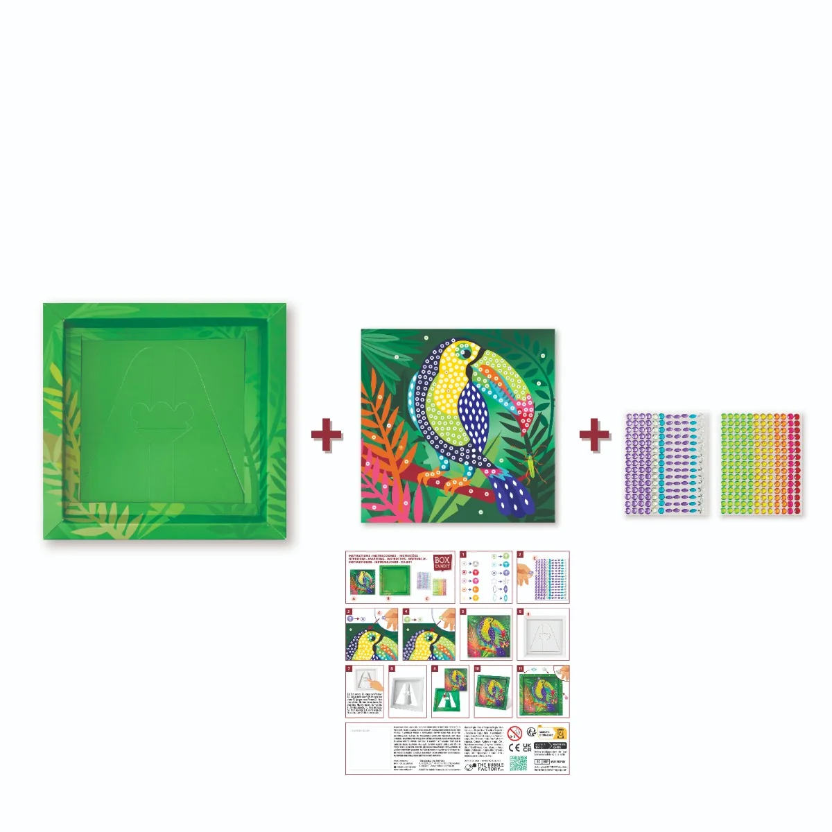 Box Candiy Тукан - Картина с мъниста в рамка-BCFR2703