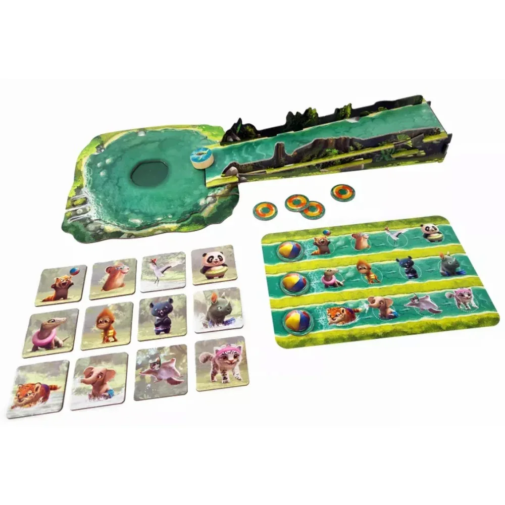 Gigamic Turtle Splash - 5+, 2-4 уч.,картон и дърво