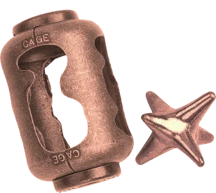 Hanayama Mini Huzzle Cast Cage*** - античен мед