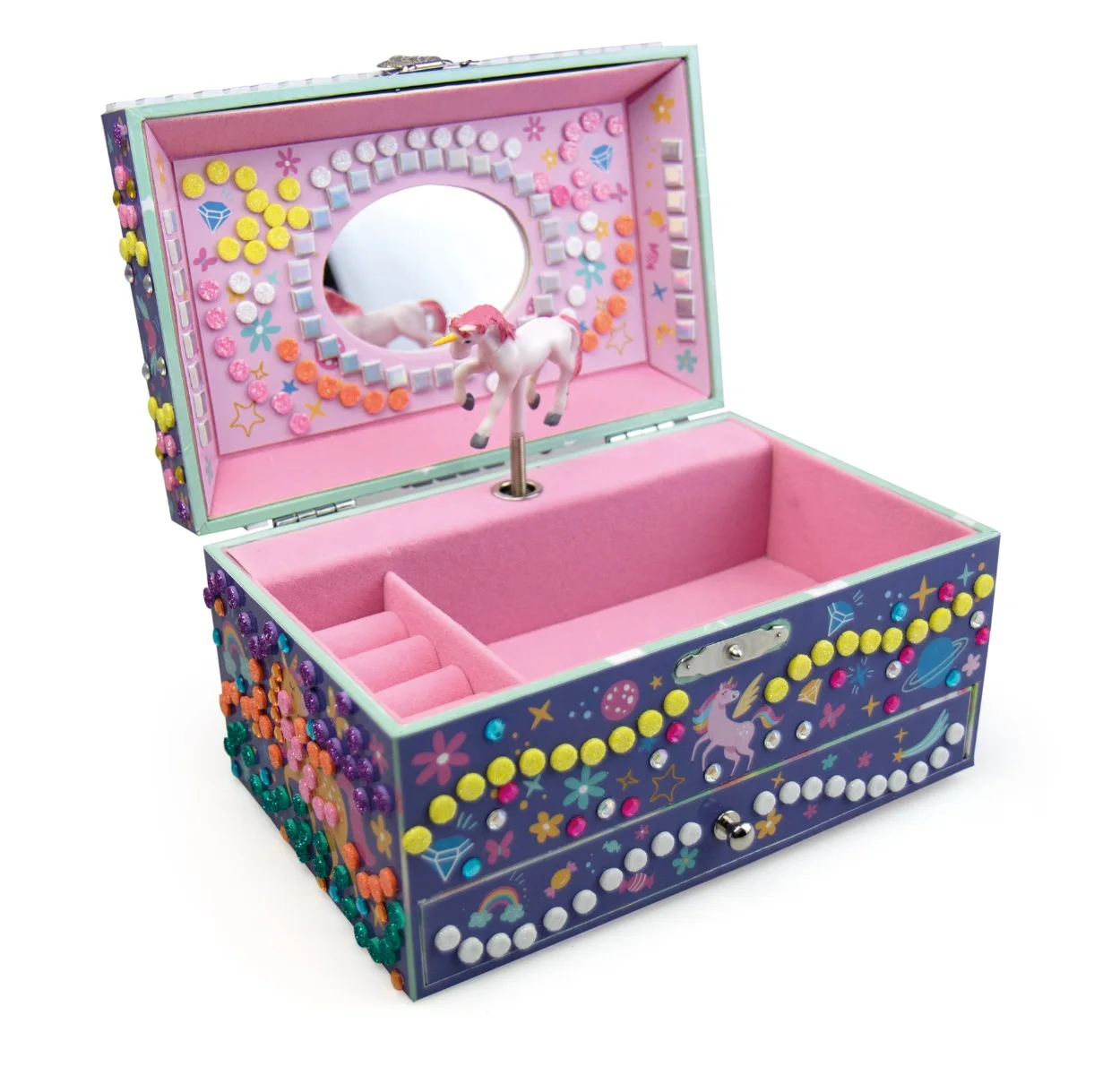 Sycomore Stick'N Fun-3D Мозайка-Музикална кутия-Еднорог-5y+
