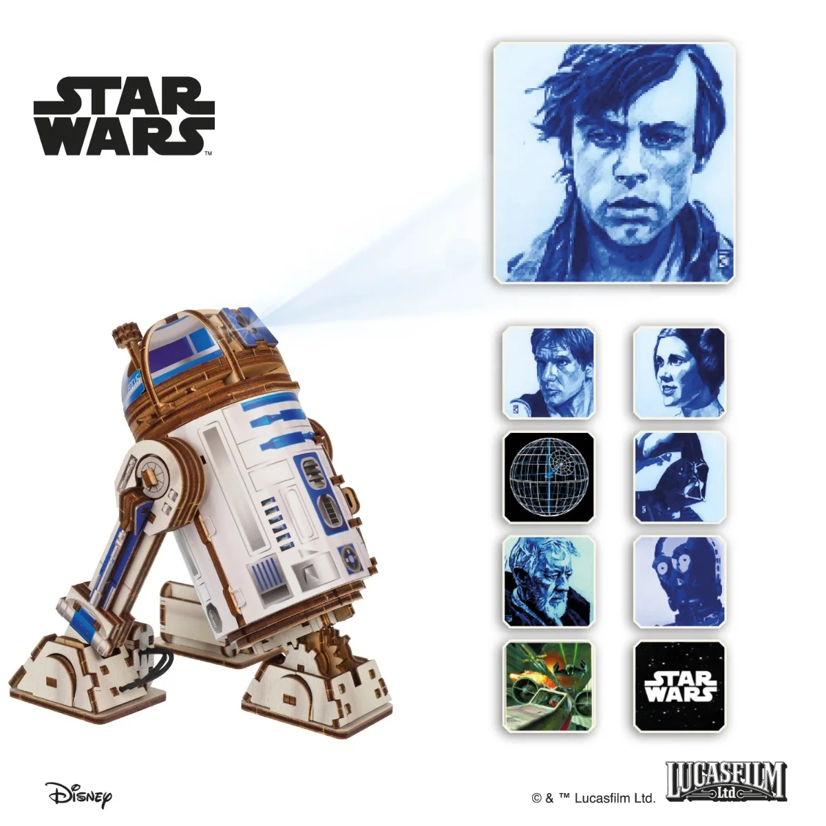 Ugears Star Wars R2-D2™ - Модел за сглобяване
