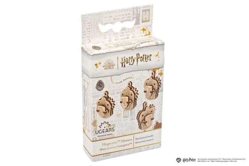 Ugears Harry Potter&trade; Домовете на Hogwarts&trade;-4 мини модела&nbsp;-70261