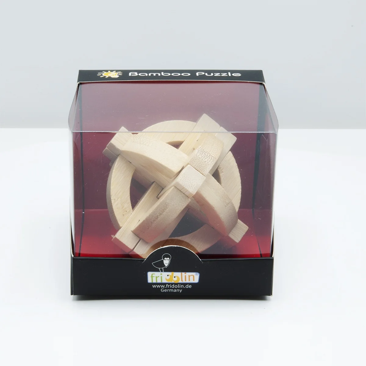 Fridolin 3D Логически Бамбуков Пъзел***-Double Disc-бамбук -17495
