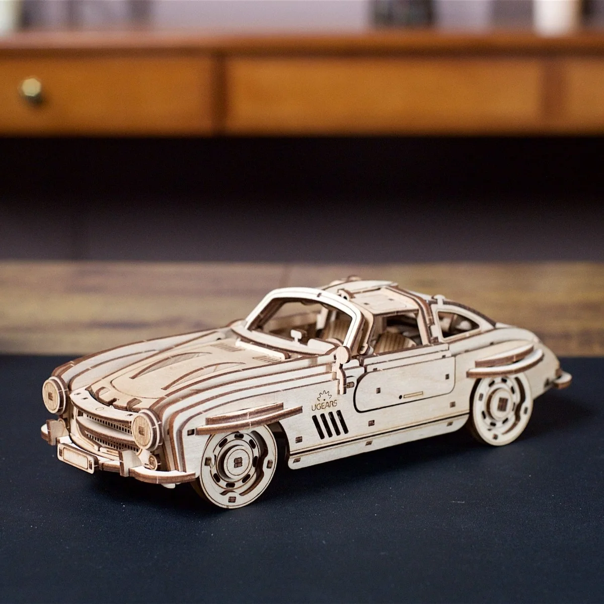 Ugears Winged Sports Coupe-Състезателен автомобил-3Д дървен  механичен модел-70192