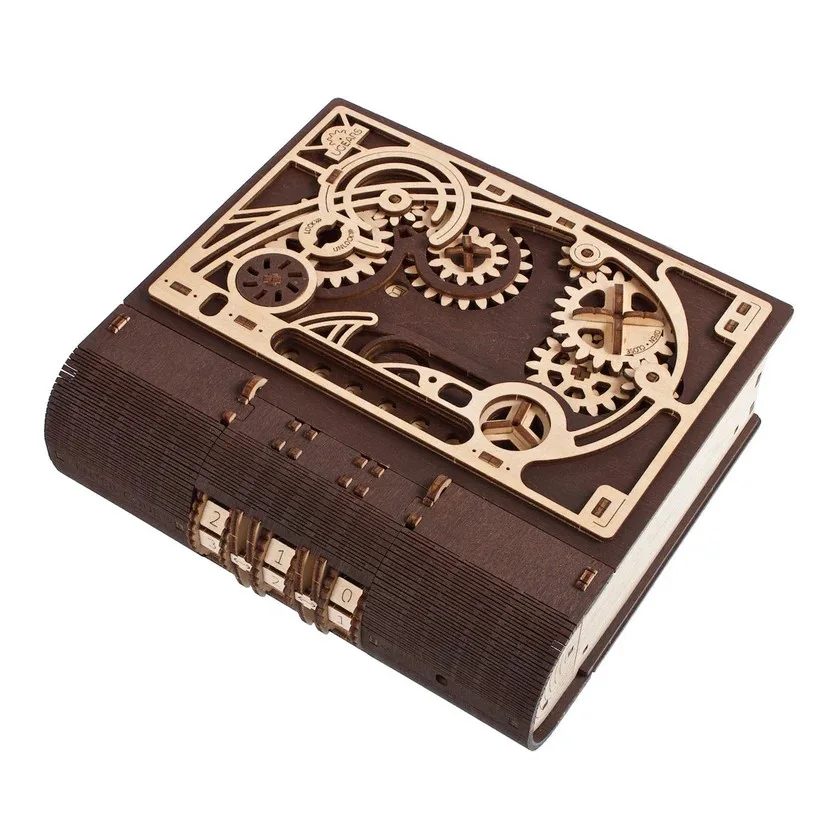Ugears Book of Secrets Книга за тайни-3Д пъзел-Дърво - 70265