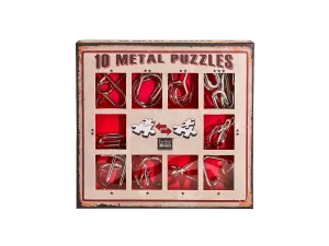 Eureka 10 Metal Puzzle Set RED-ЧЕРВЕН, *-***