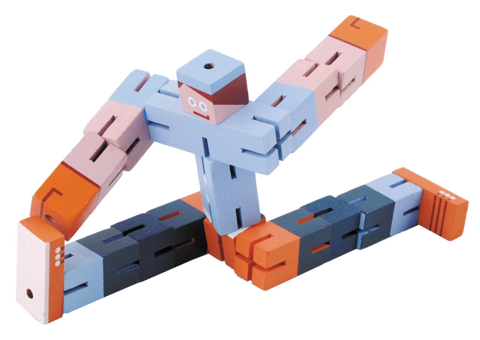 Fridolin 3D Дървен Логически пъзел -Кубче Конструктор****Boy 2-17342