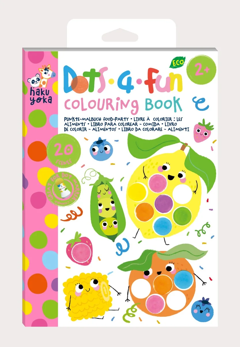 Haku Yoka Dots4Fun Книжка Оцветяване-Парти HY253225