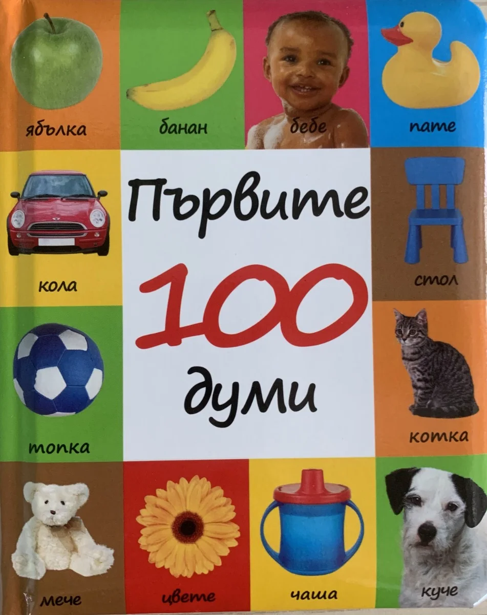 Punipon Първите 100 думи - 24 стр,твърди корици