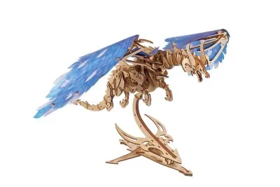 Ugears Windstorm Dragon - Дракон в буря-3Д модел-Дърво&nbsp;- 70151