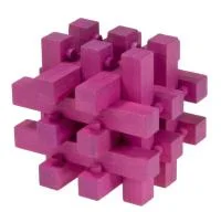 Fridolin 3D Логически Бамбуков Пъзел**-Locked-Magenta -17183