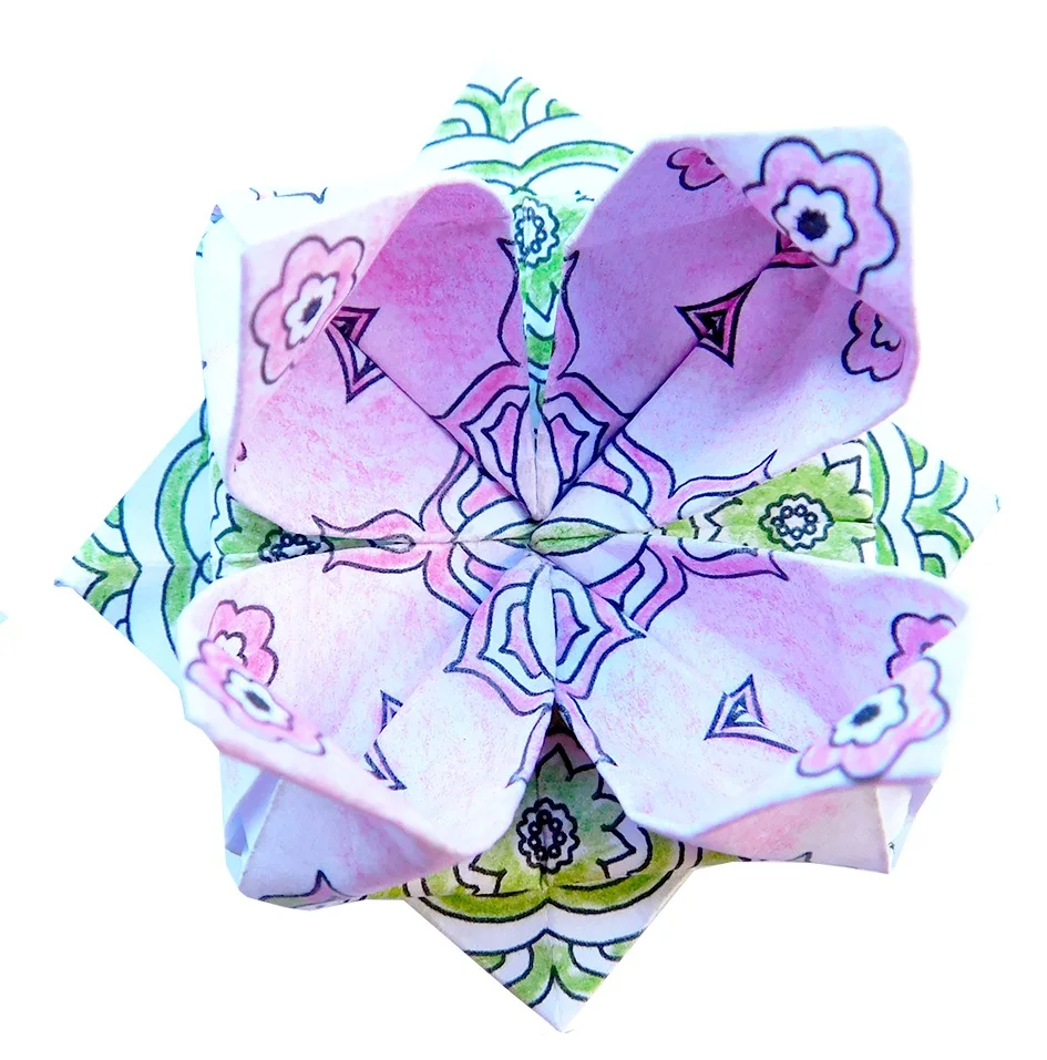 Fridolin Оригами-Оцвети Сам-МАНДАЛА-15х15см -11392