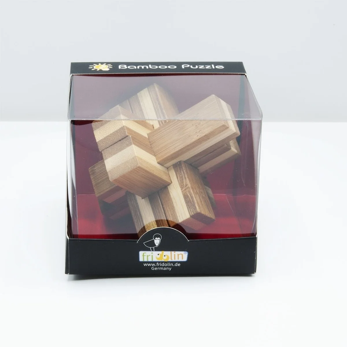 Fridolin 3D Логически Бамбуков Пъзел****- Block Cross -17468