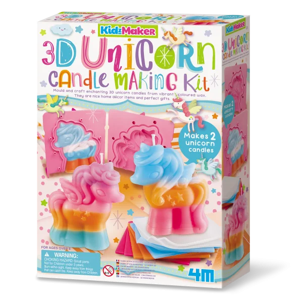 4m KidzMaker Свещички Еднорог-Направи Сам&nbsp;-04817