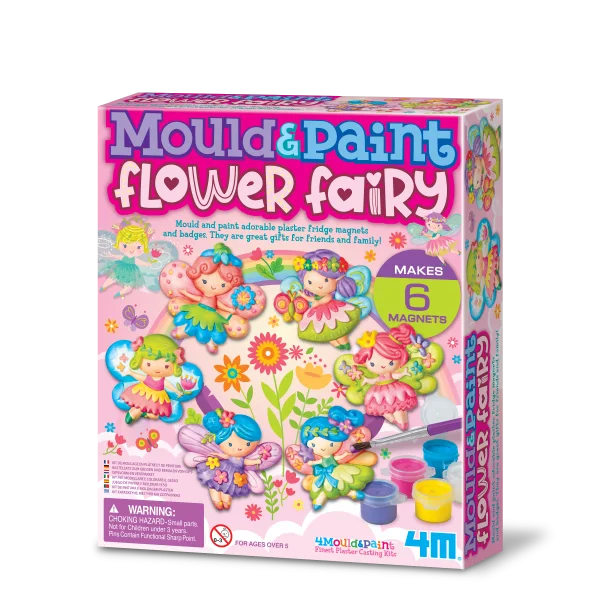 4m Фигури гипс-Феи-6 мод.,боички,четка - 03524