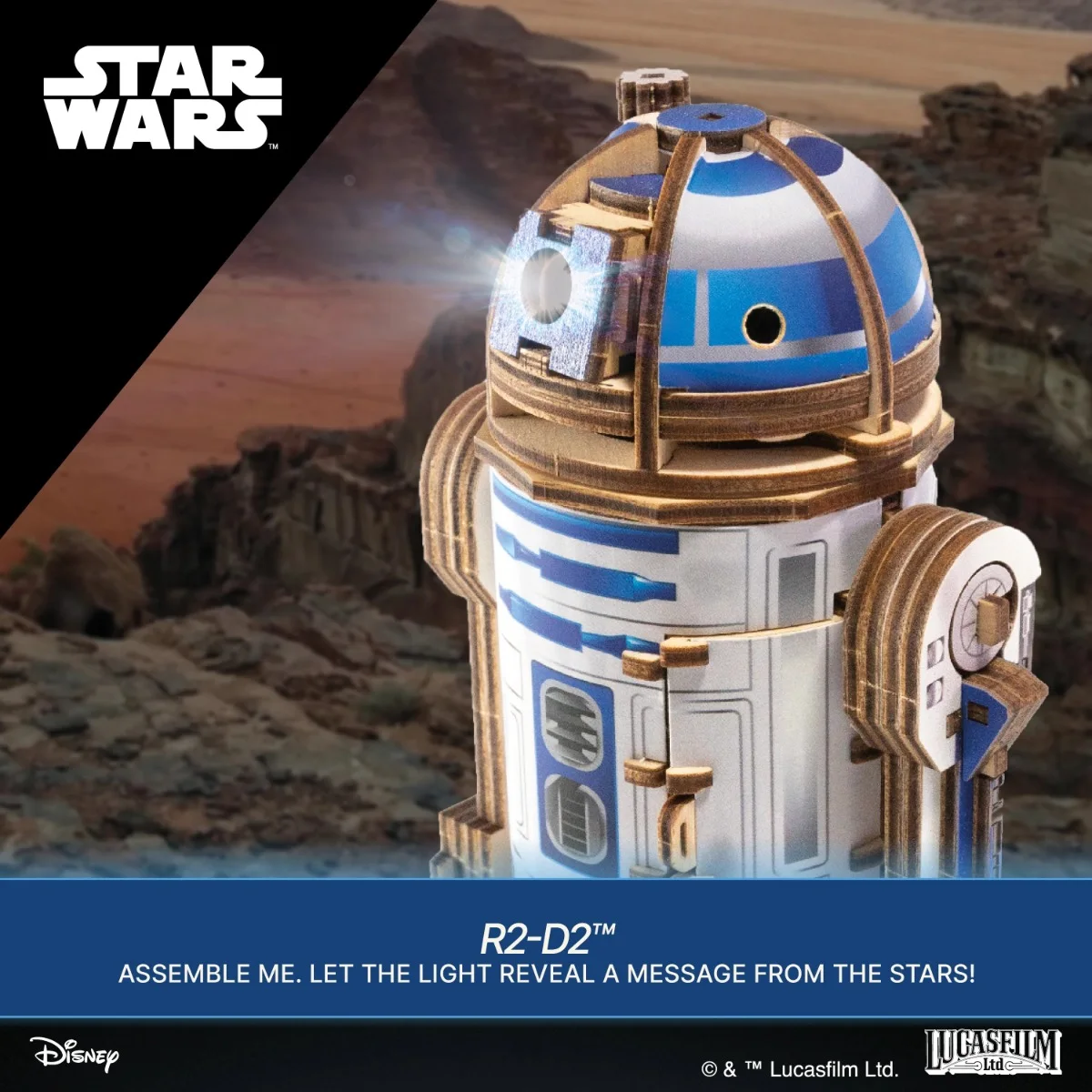 Ugears Star Wars R2-D2&trade; - Модел за сглобяване
