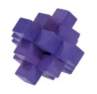 Fridolin 3D Логически Бамбуков Пъзел***-Violet Block -17184