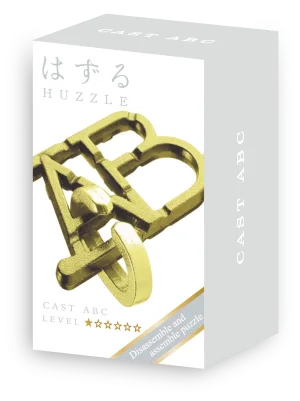 Hanayama Mini Huzzle Cast ABC*- злато